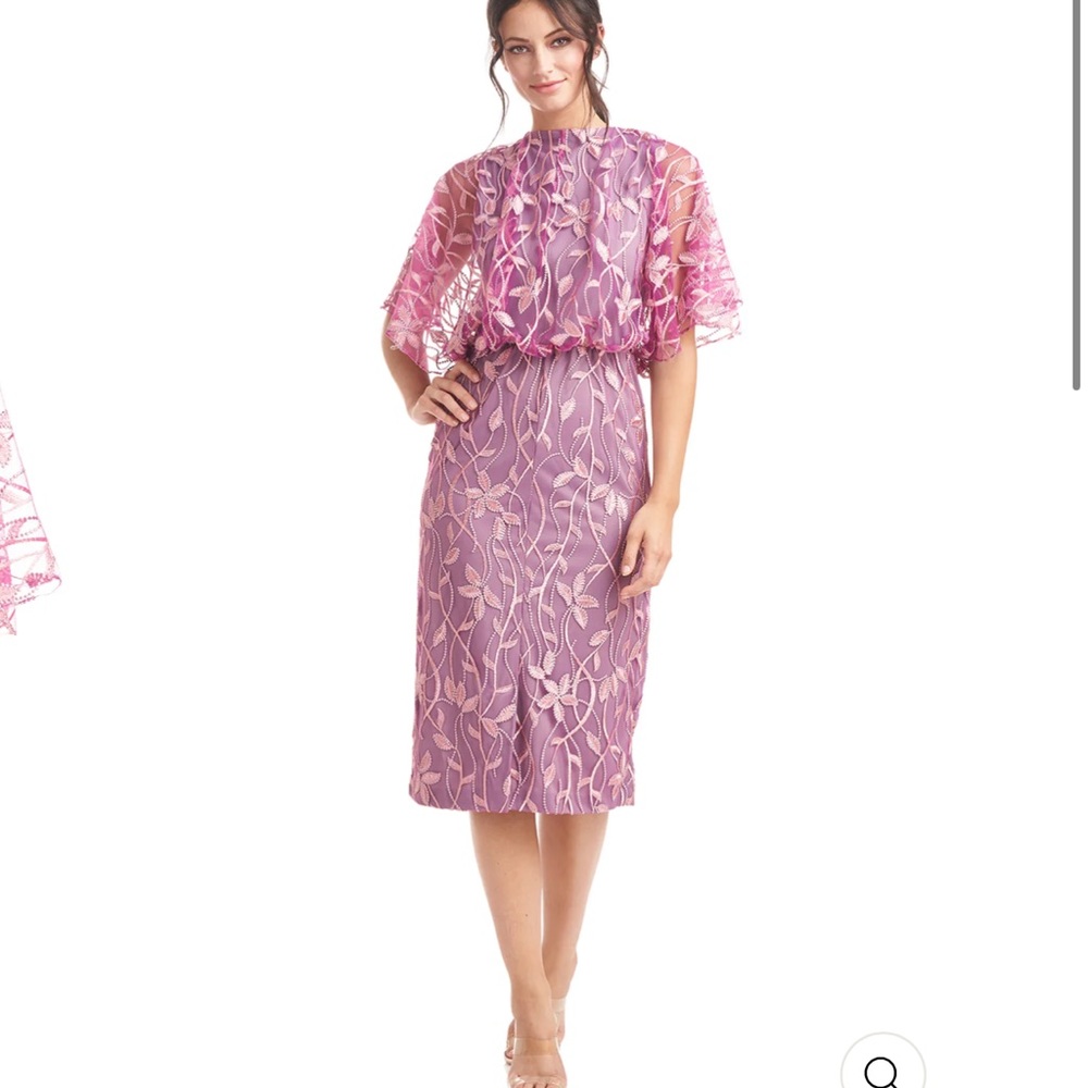 JS Collection Colette Embroidered Floral Blouson Dress